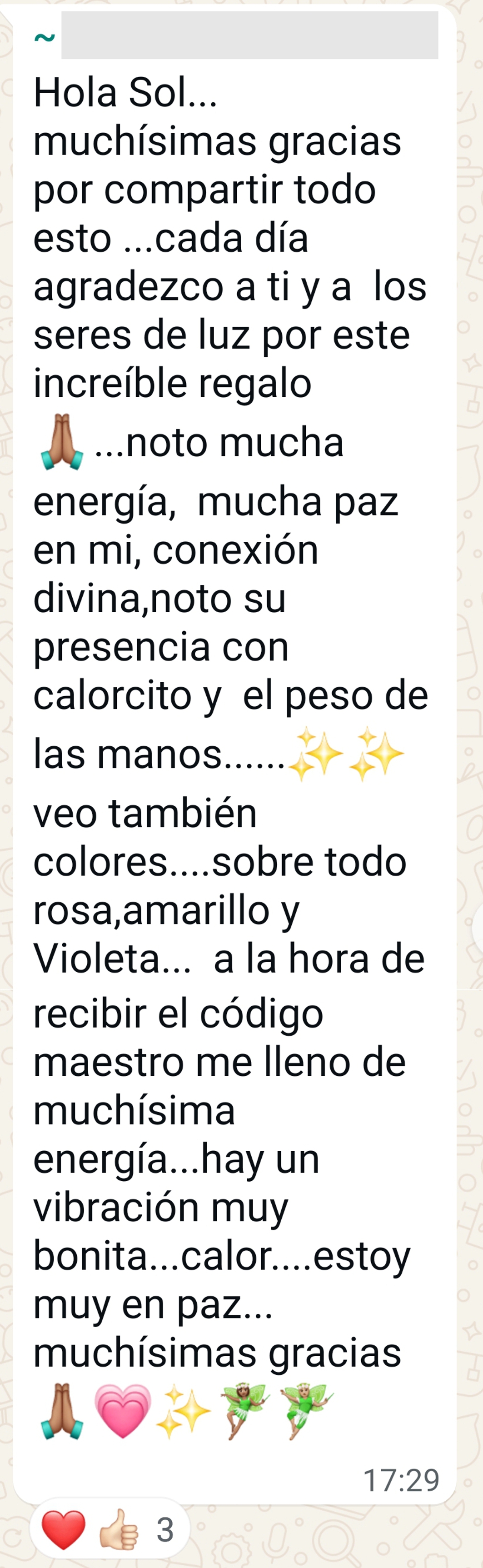 Testimonio 4, mensaje completo